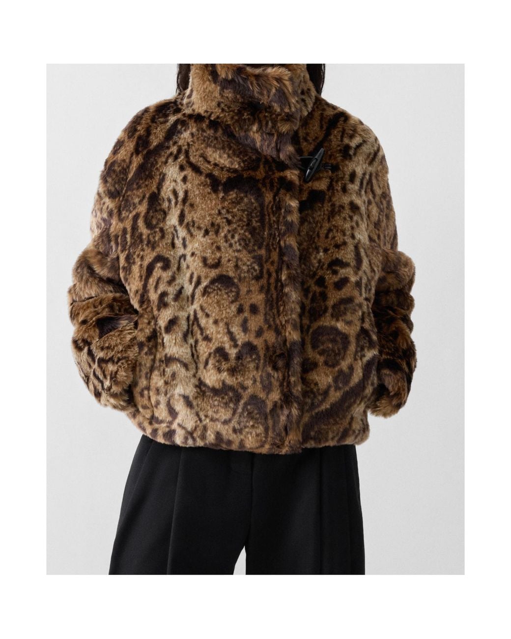 Jacquemus Brown Faux Leopard-Print Fur