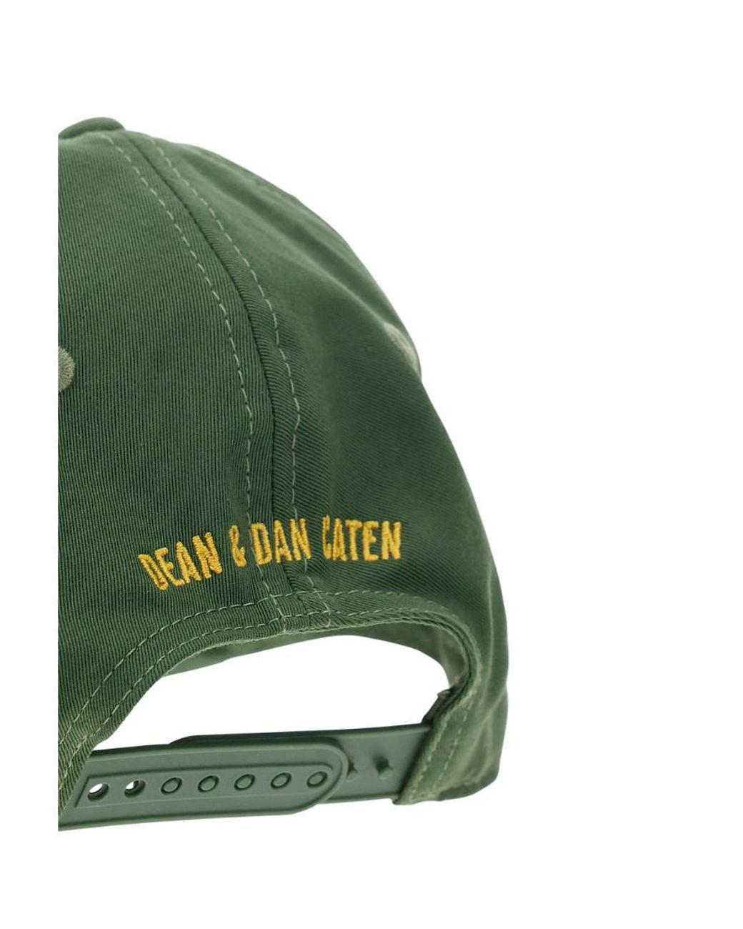 DSquared² Green Logo Print Baseball Cap for men