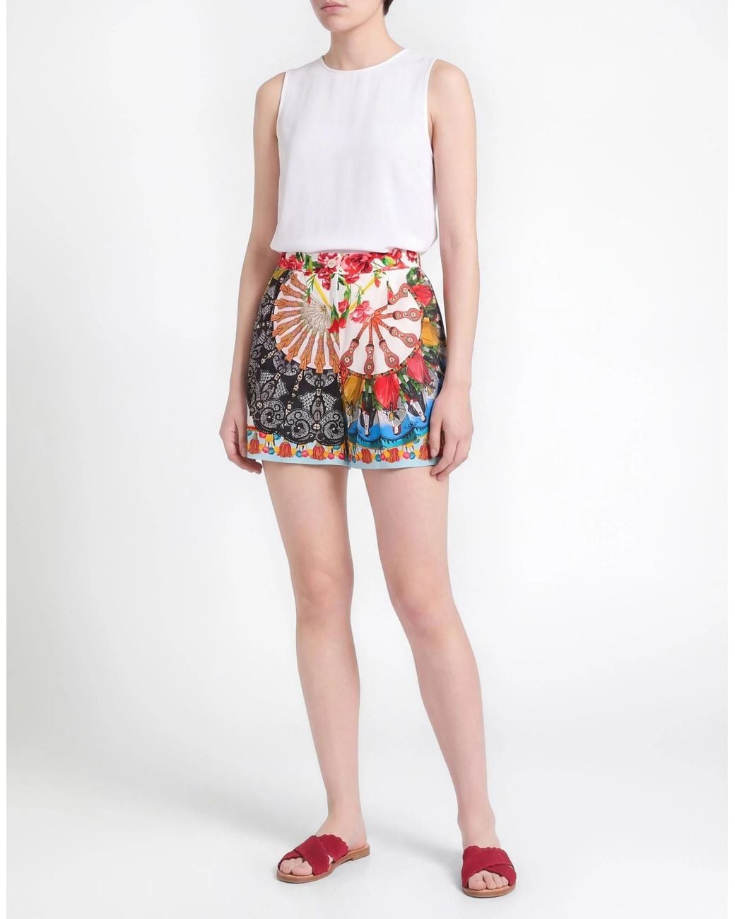 Dolce & Gabbana White Shorts Bermuda