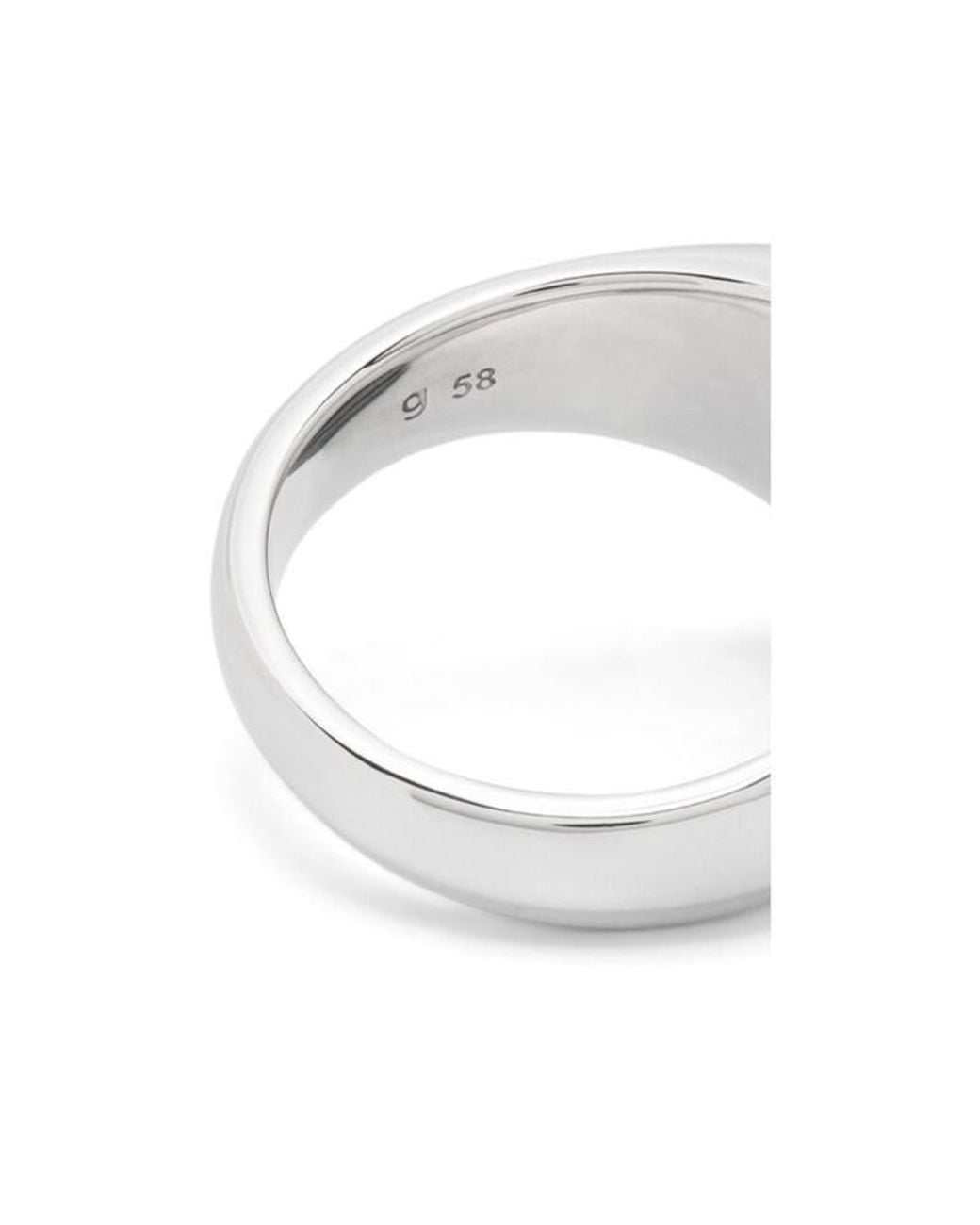 Tom Wood White Wide Ring for men