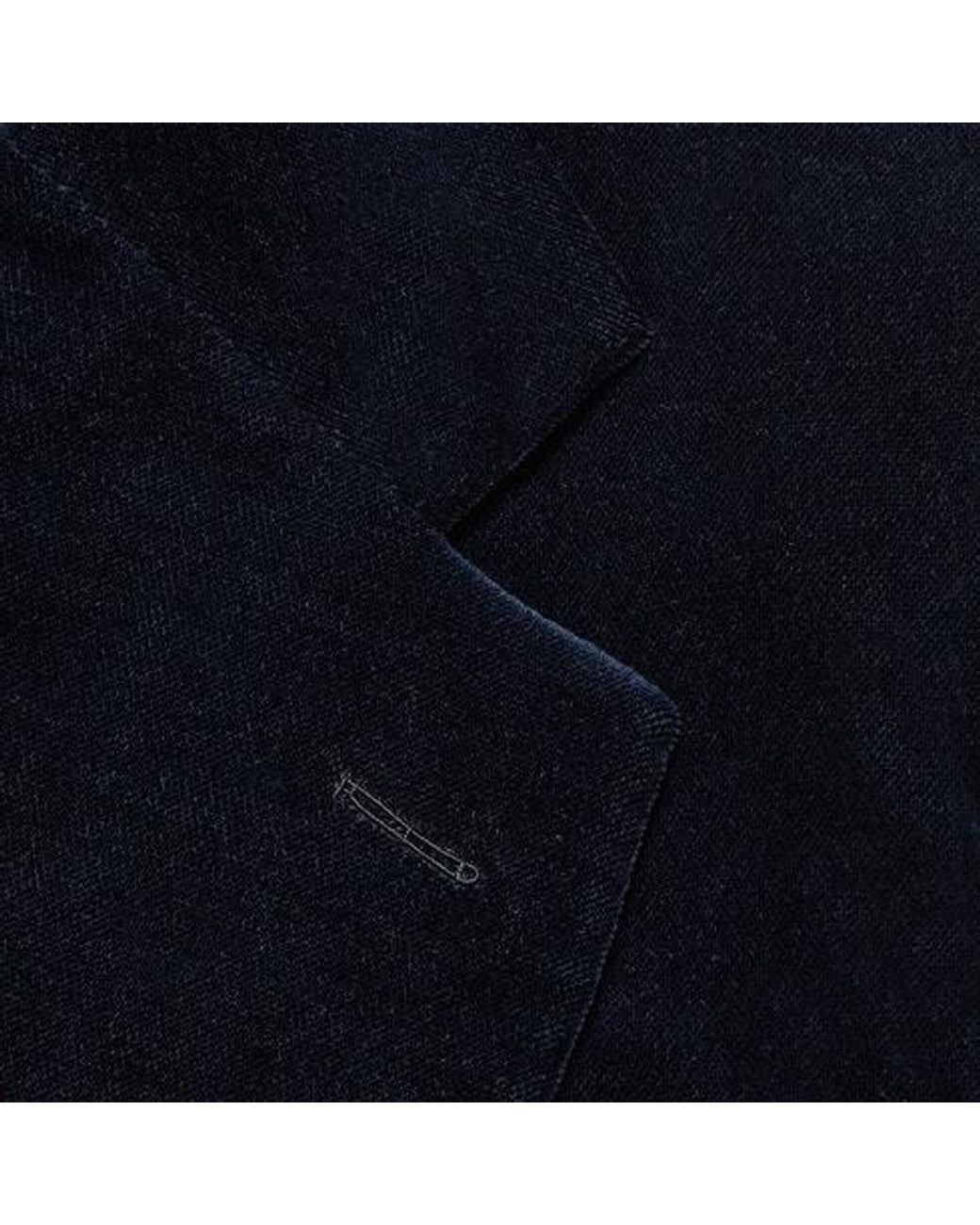 Gucci Blue Stretch Velvet Formal Jacket for men