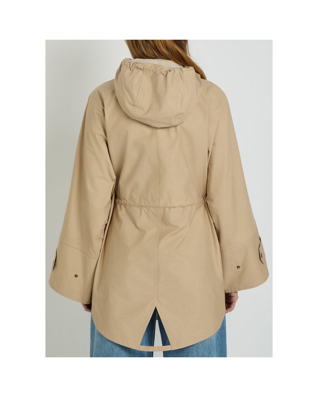 Moncler Natural Hooded Parka Jacket