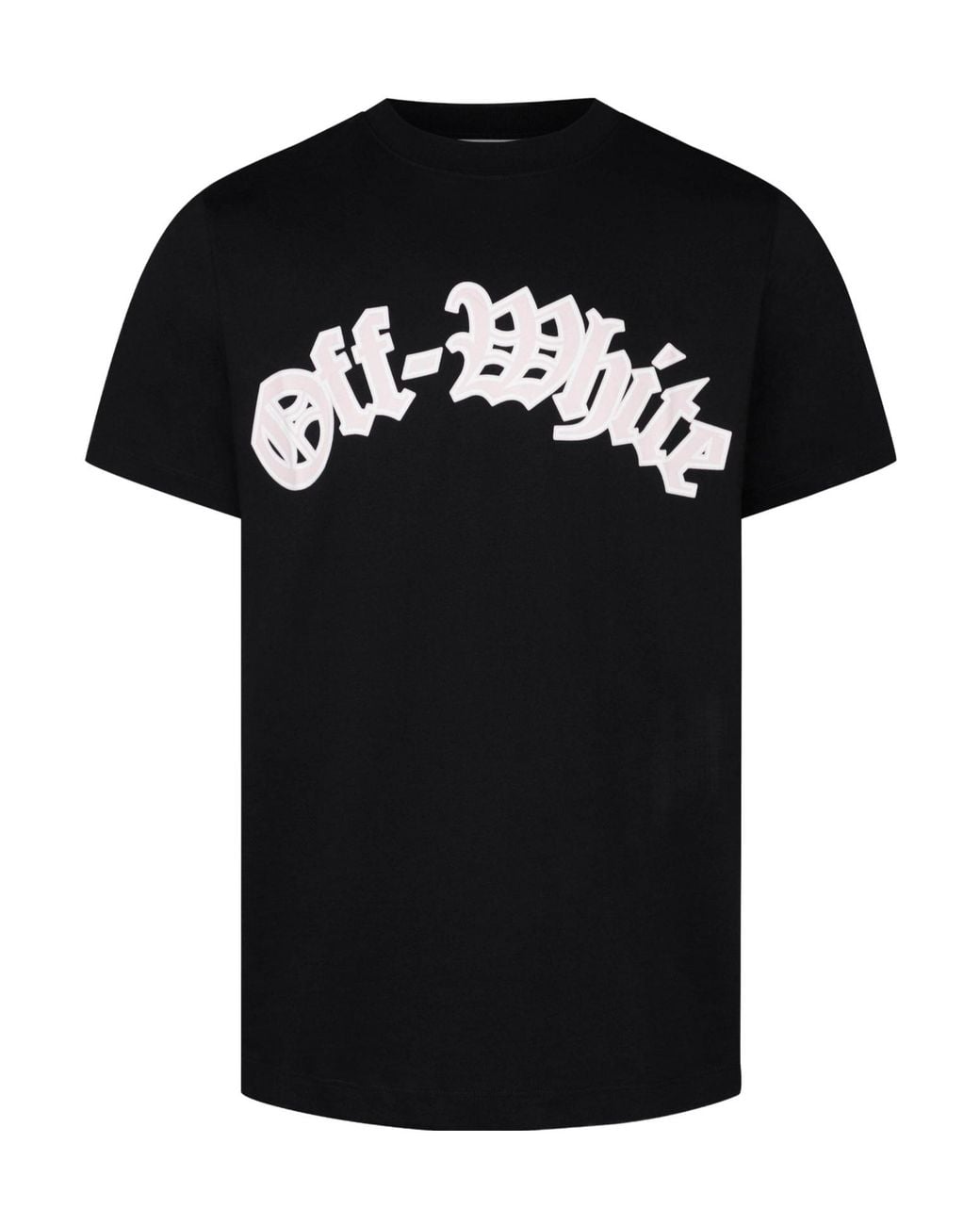 Off-White c/o Virgil Abloh Black Round-Neck Short-Sleeved Shirt for men