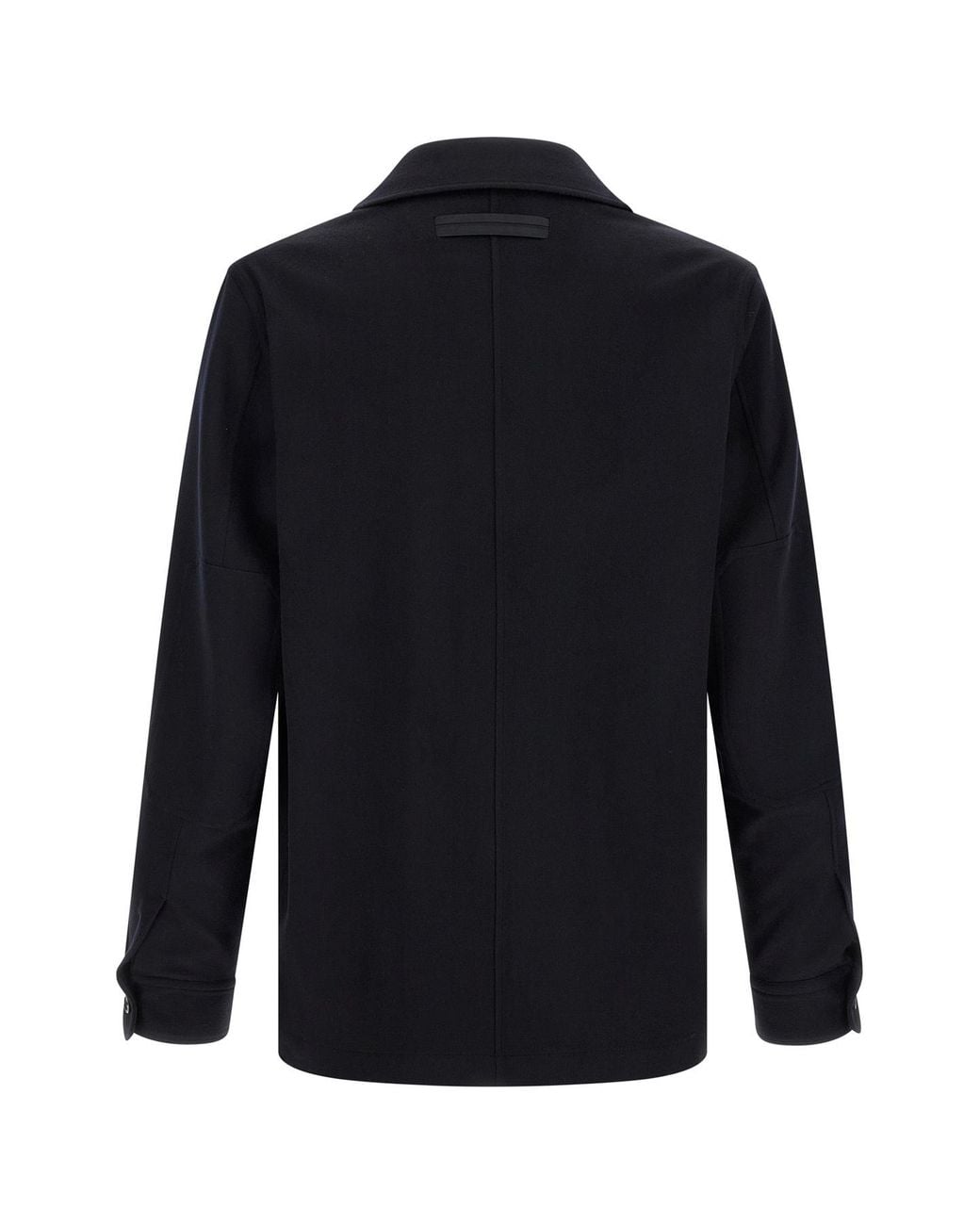 Zegna Blue Oasi Buttoned Straight Hem Shirt for men