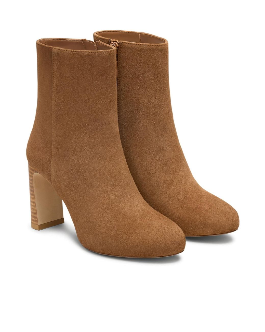 Stuart Weitzman Brown Babette Platform Zip Bootie