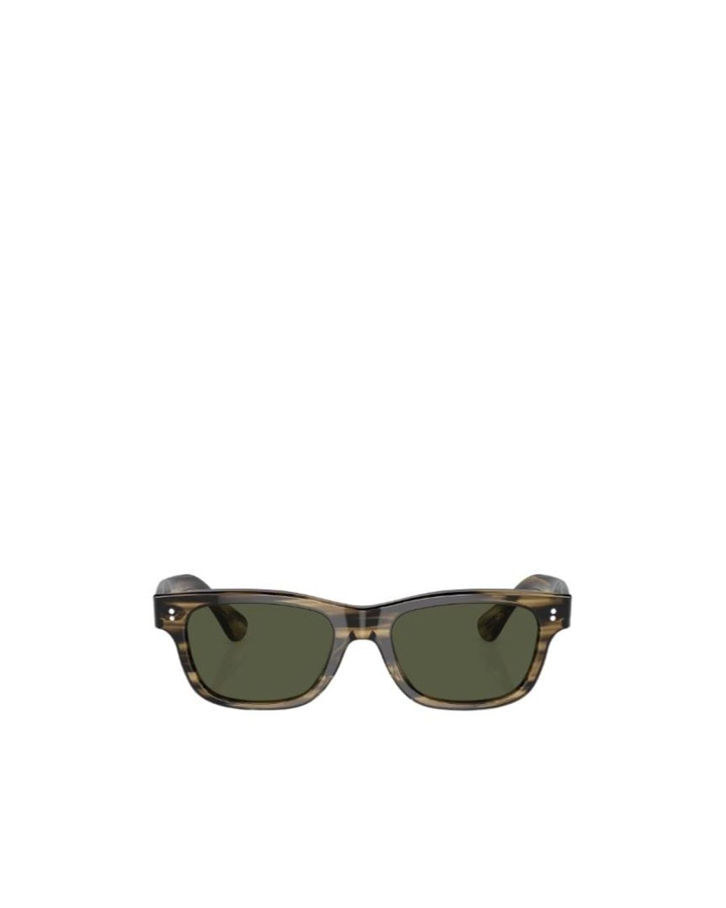 Oliver Peoples Green Rosson Rectangle-Frame Sunglasses for men