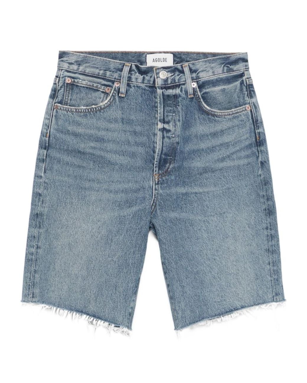 Agolde Blue 90S Denim Shorts