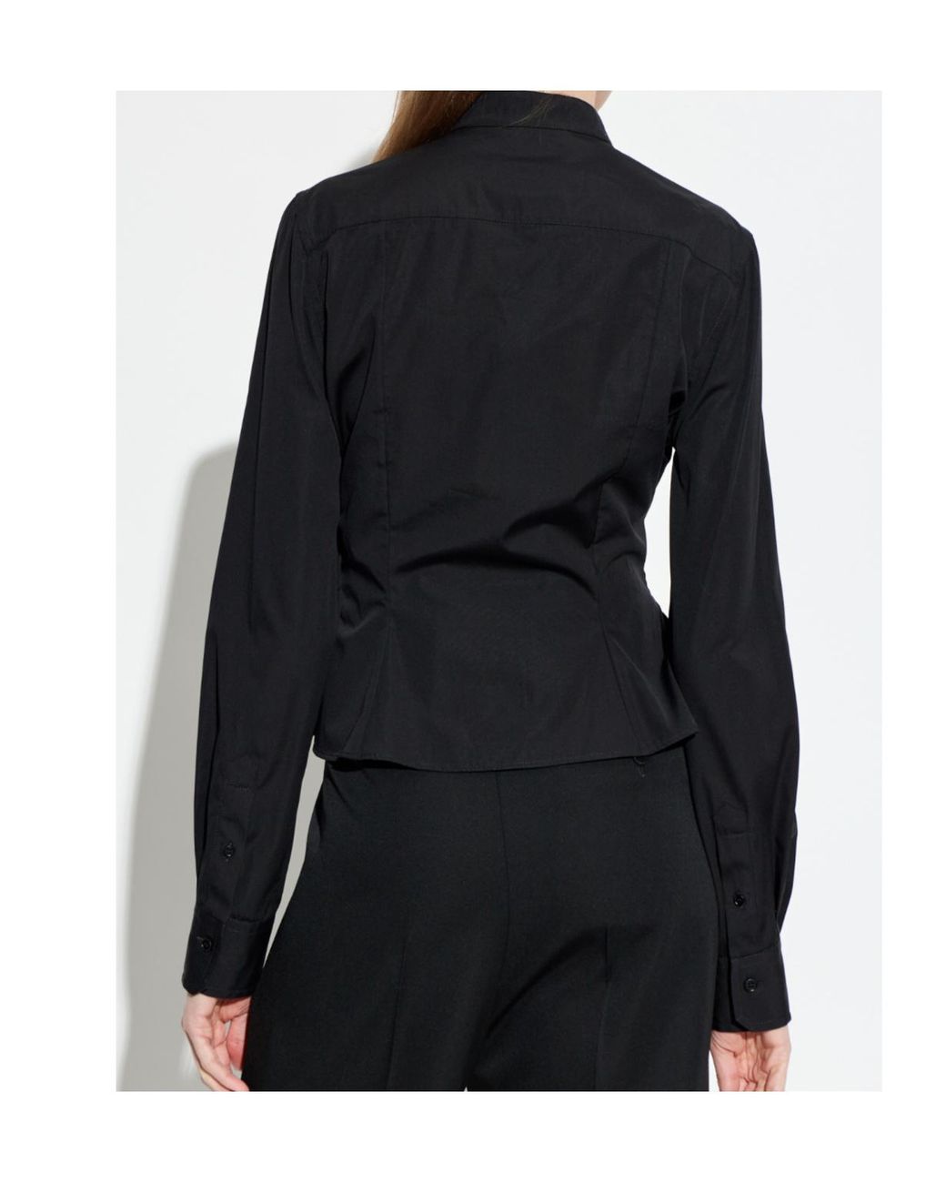 McQueen Blue Ruffled Shirt