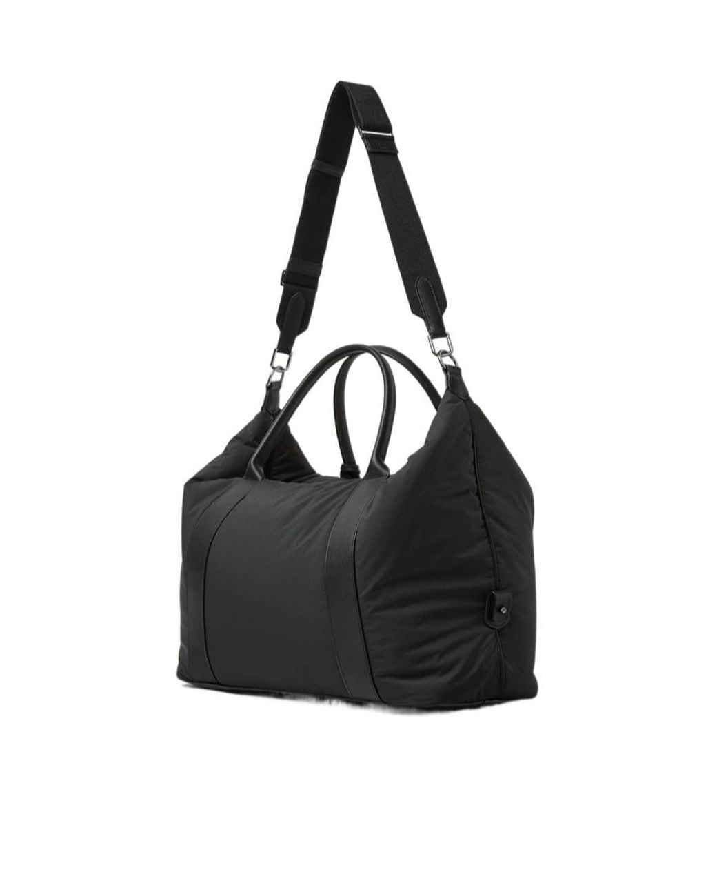 Loro Piana Black Medium Wind Duffle Bag for men