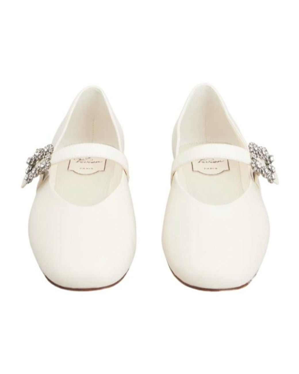 Roger Vivier White Efflorescence Mary Janes