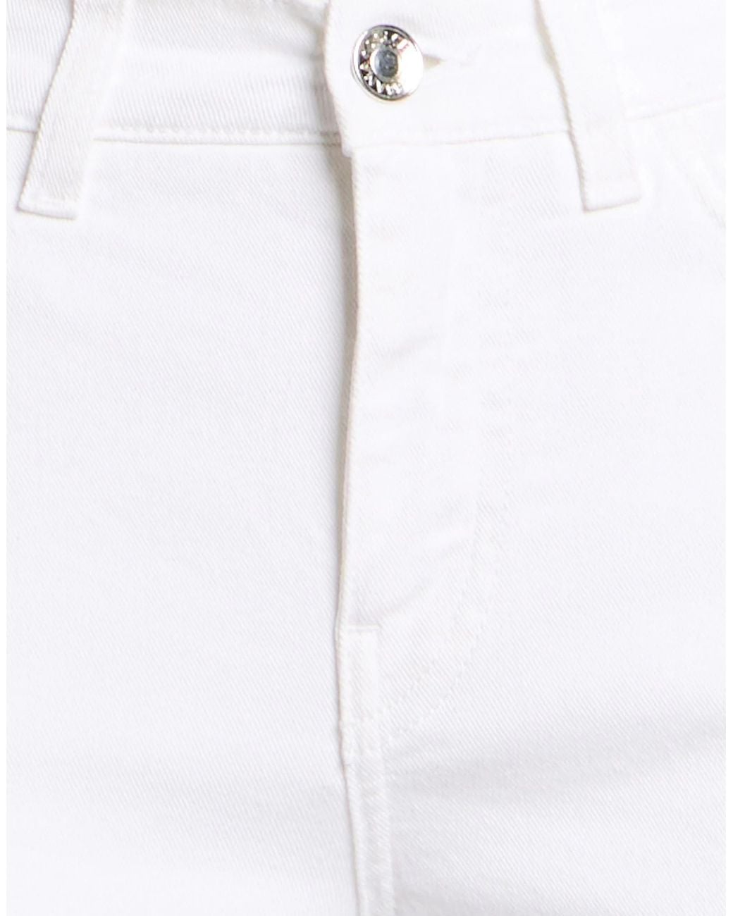 Dolce & Gabbana White Solid Color Straight Leg Pants