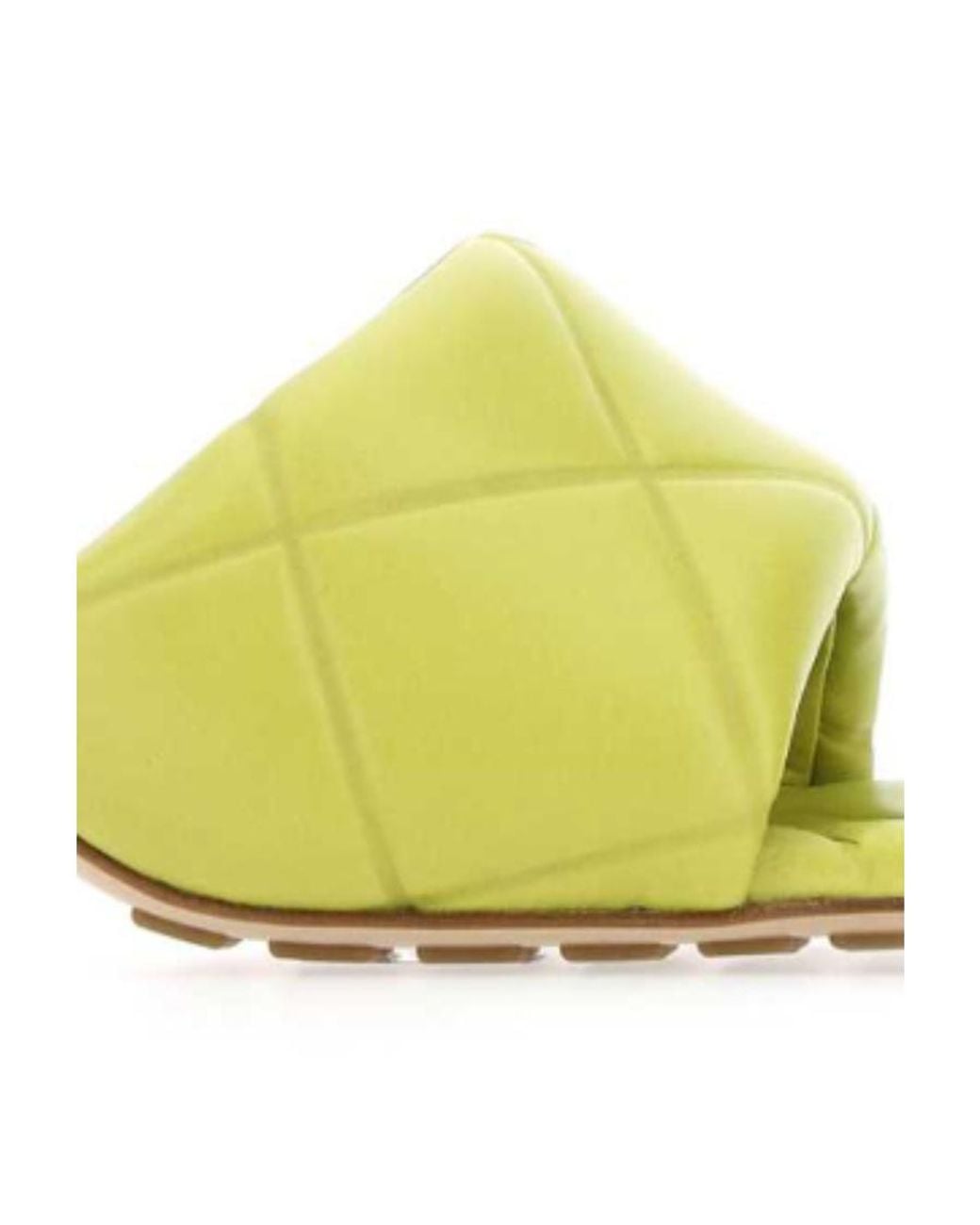 Bottega Veneta Yellow Bv Rubber Lido Sandals