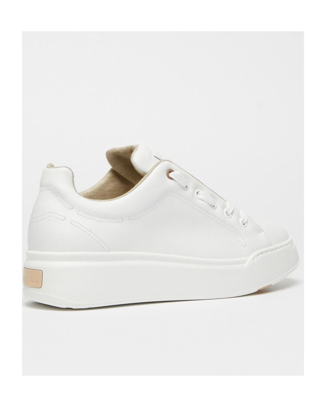Max Mara White Leather Sneakers