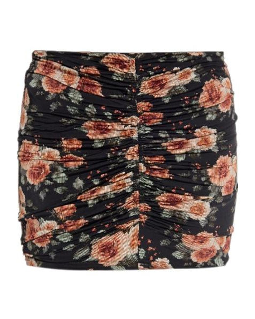 IRO Black Pleated Midi Skirt