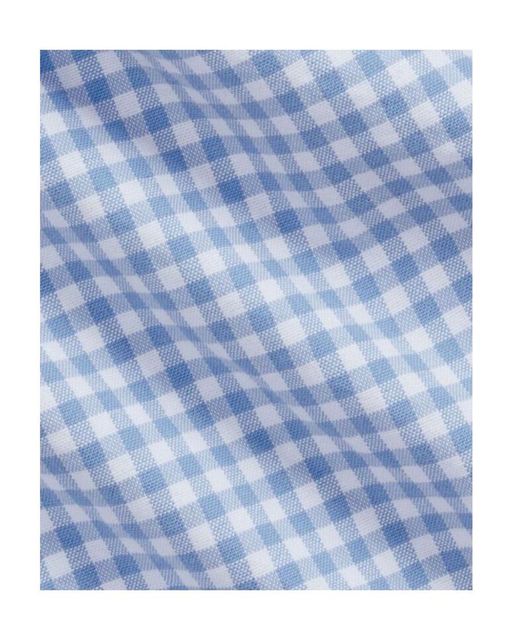 Polo Ralph Lauren Blue Oxford Gingham-Print Cotton Shirt for men