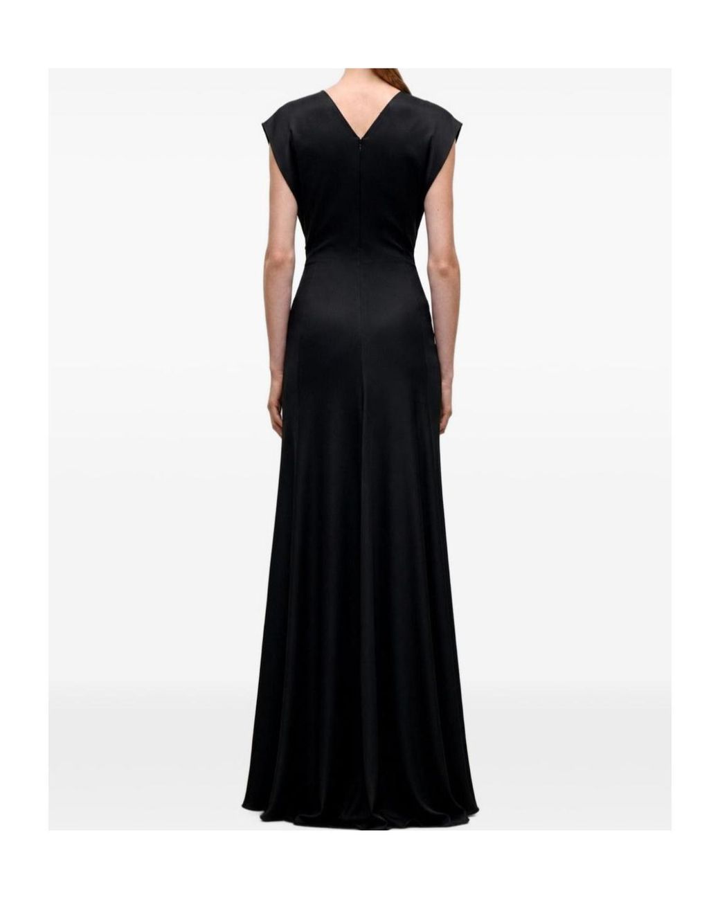 Victoria Beckham Black Pleated Dress