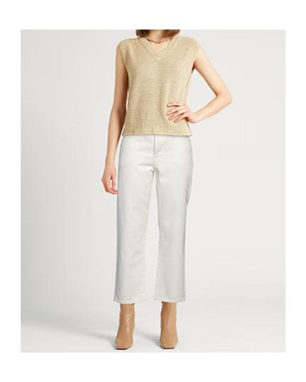 Tory Burch White Denim Trousers