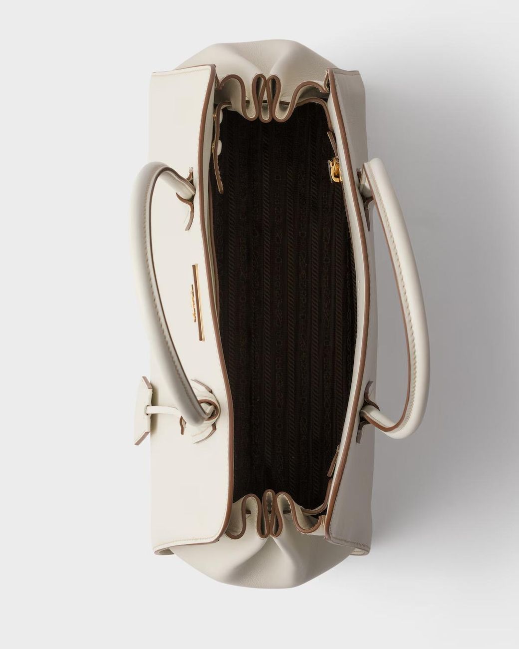 Prada Natural Medium Leather Tote Bag