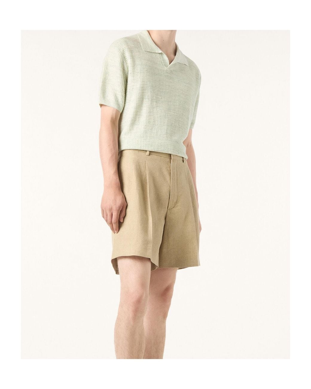 Loro Piana White Savan Polo Shirt for men