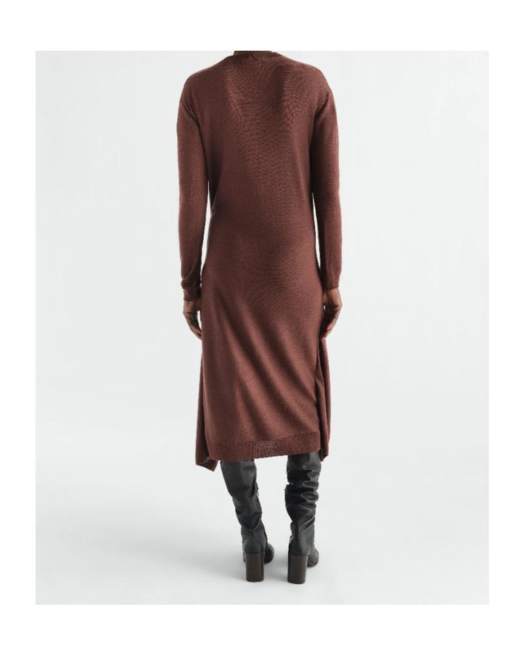Lemaire Brown Buttoned Knitted Dress