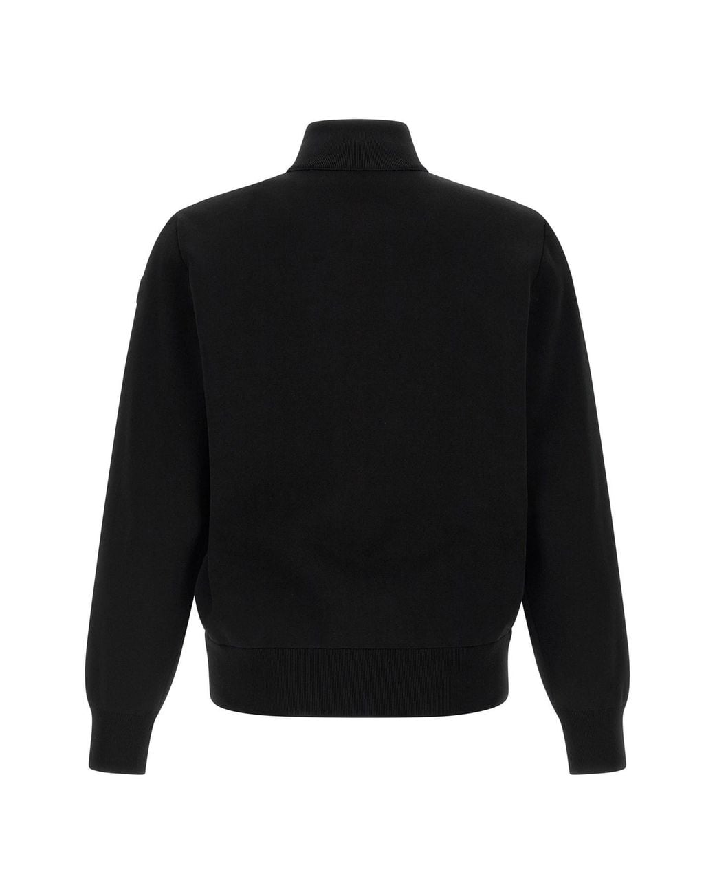 Moncler Black Quilted Zipped Jacket for men