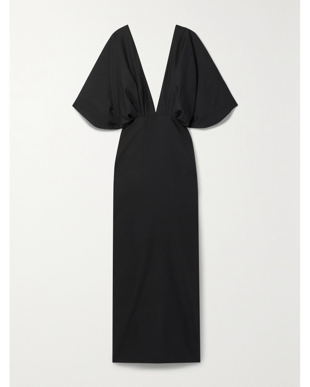 The Row Black Abinhav Pleated Dress