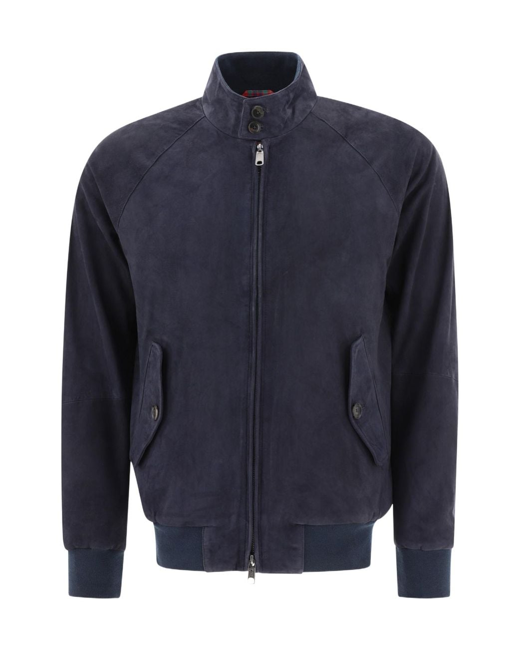 Baracuta Blue G9 Suede Bomber Jacket for men