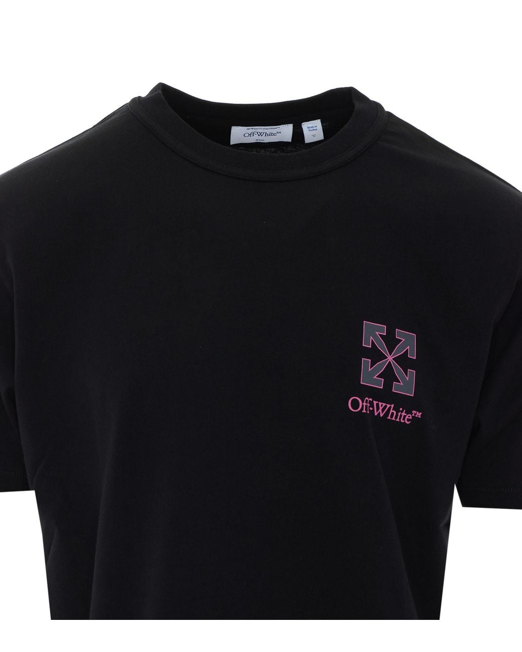 Off-White c/o Virgil Abloh Black Short-Sleeved T-Shirt for men