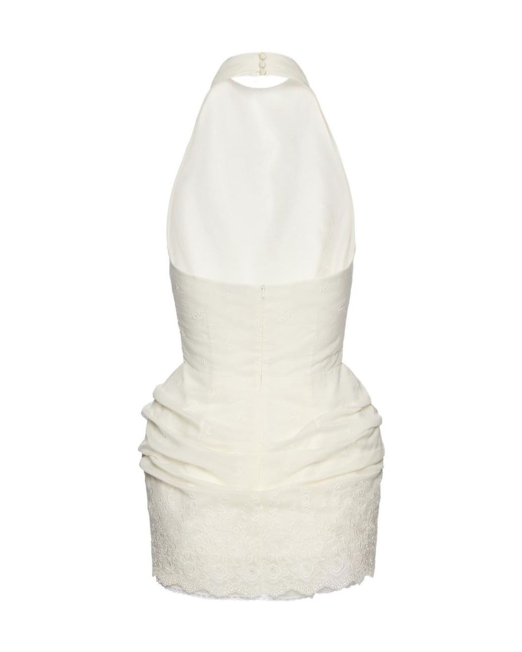 Magda Butrym White Halterneck Mini Dress