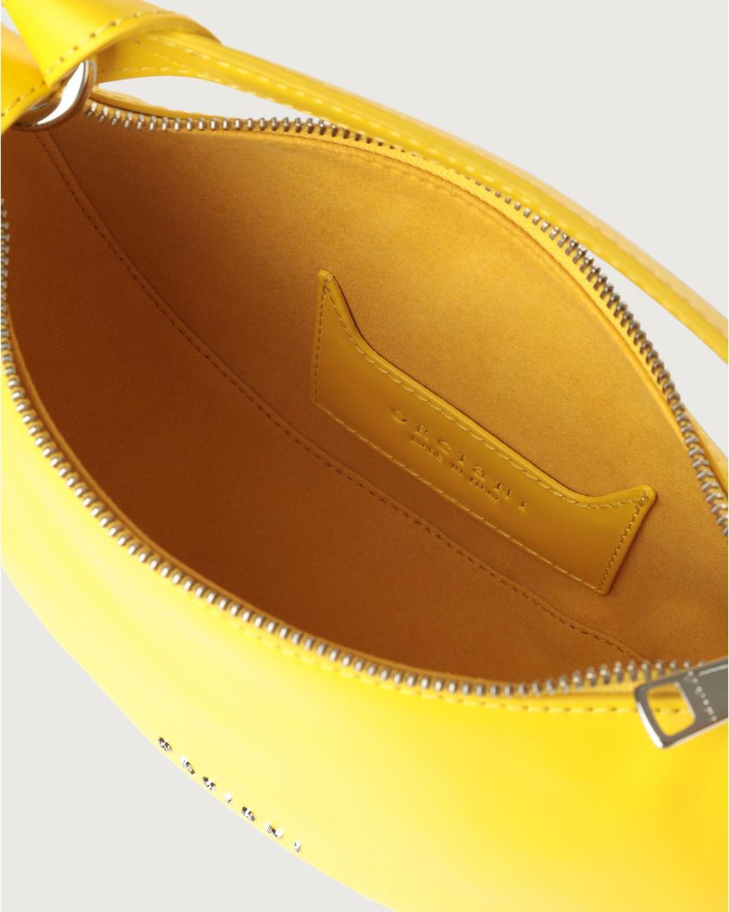 Orciani Yellow Dumpling Vanity Mini Shoulder Bag
