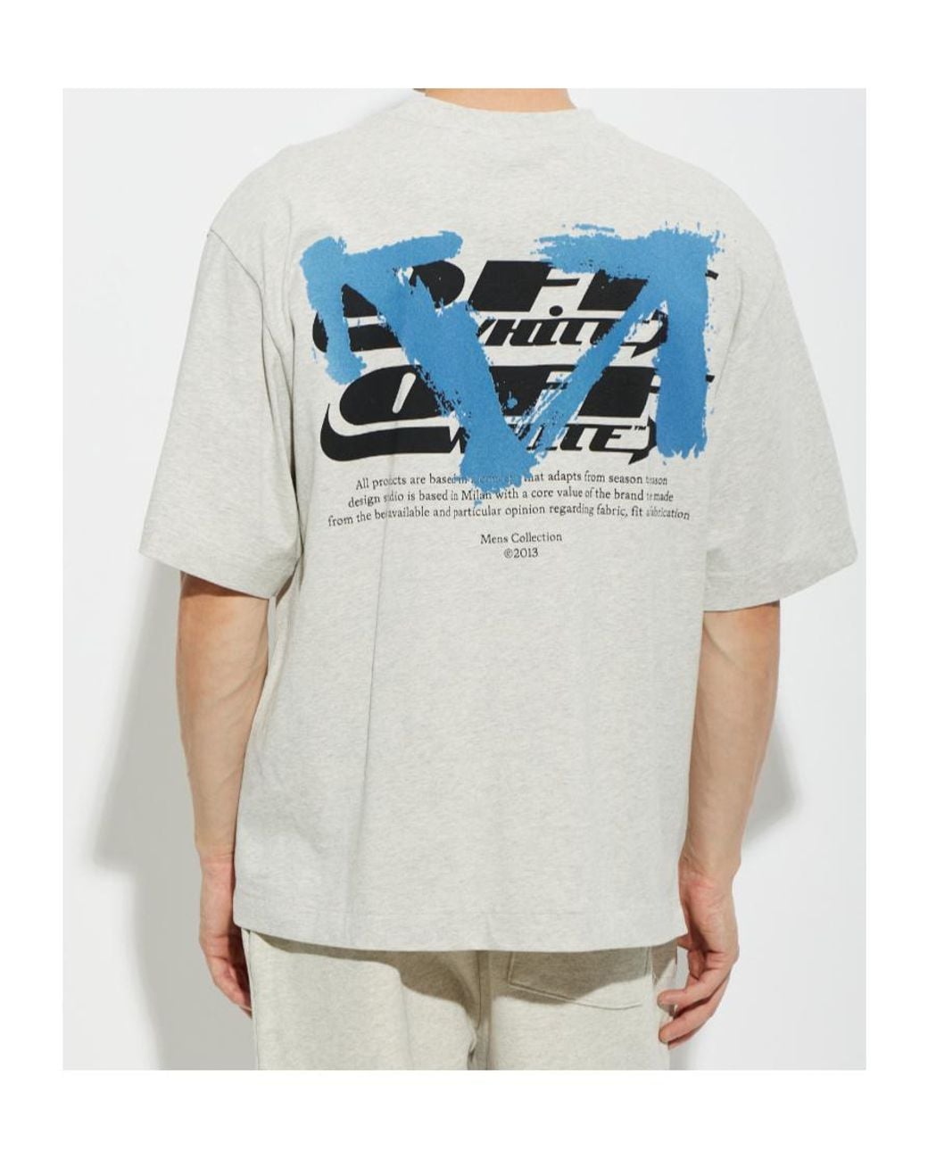 Off-White c/o Virgil Abloh White Half Arrow Crew-Neck T-Shirt for men