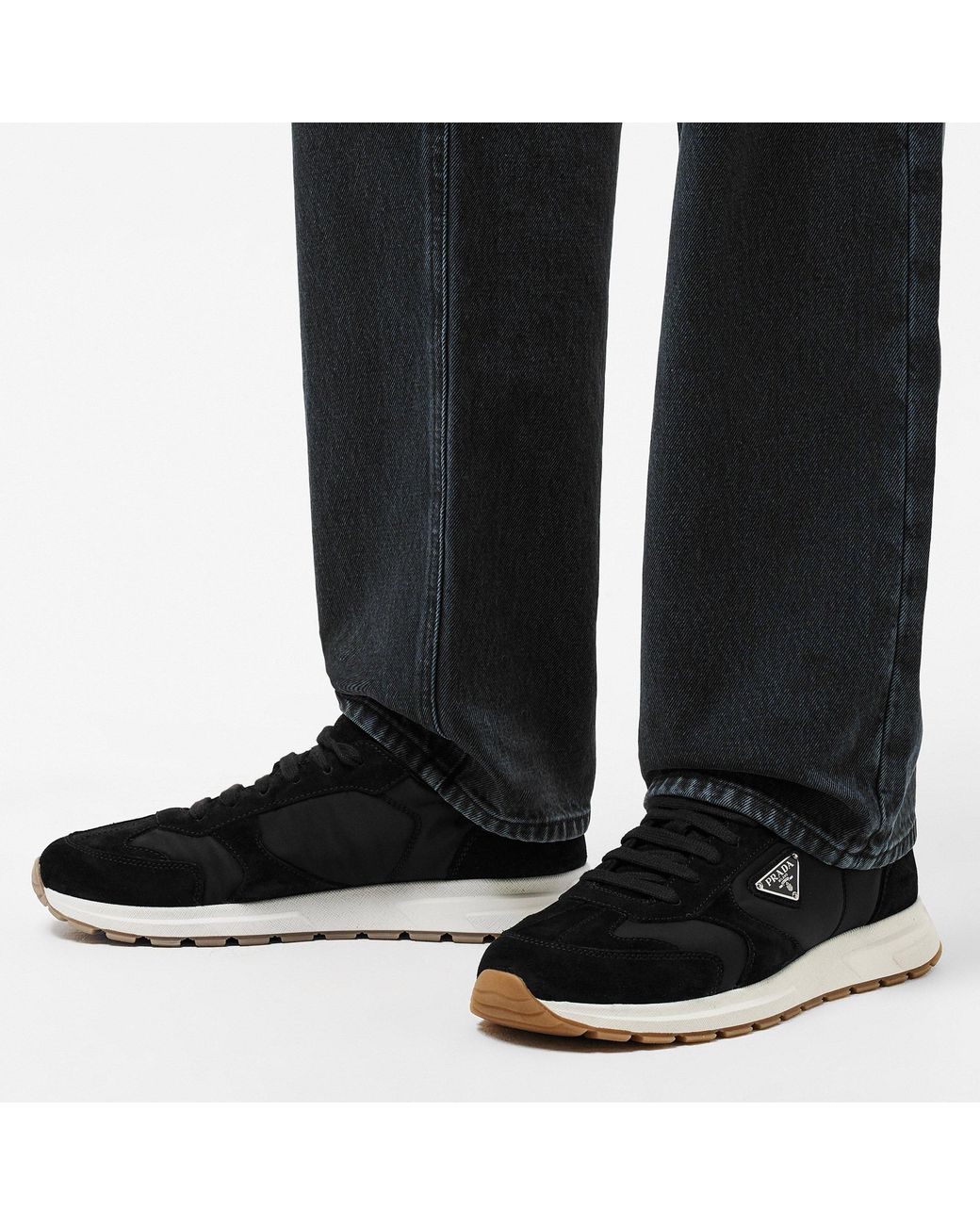 Prada Black Low-Top Sneakers for men