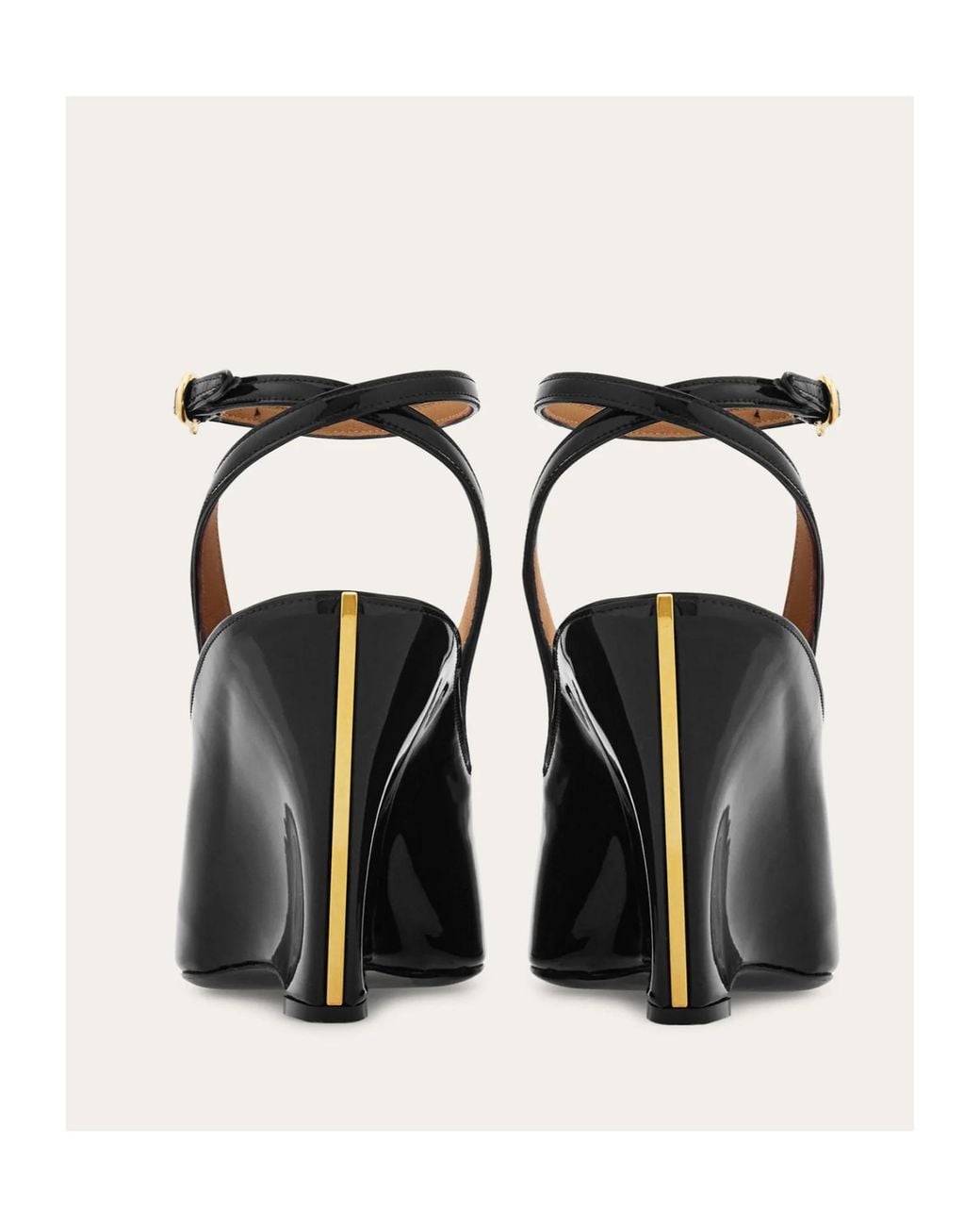 Ferragamo Brown Wedge-Heeled Platform Sandals