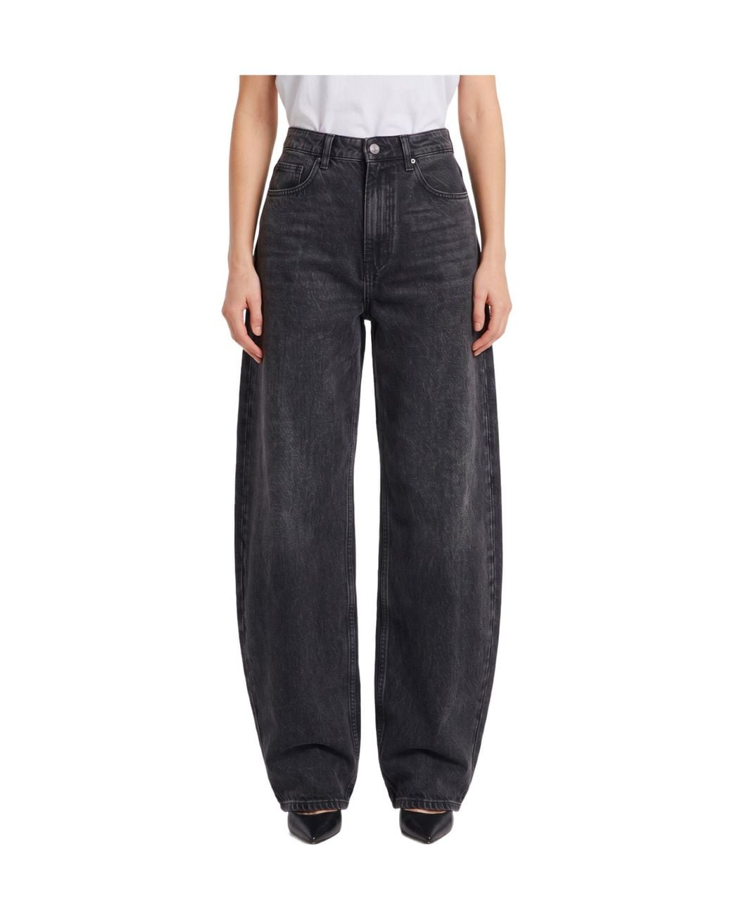Frankie Shop Blue Jeans With Belt Loops
