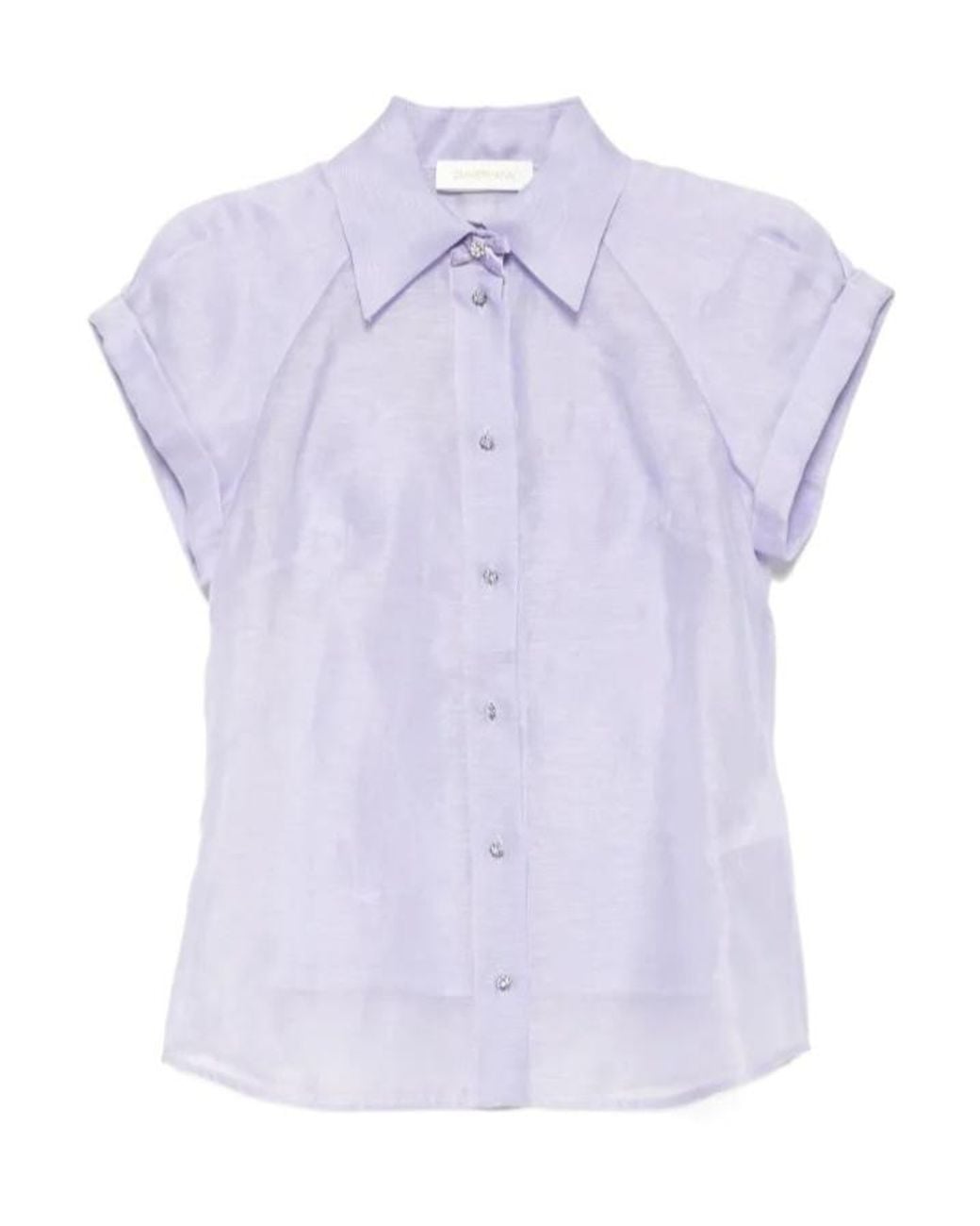 Zimmermann Purple Crush Fitted Blouse
