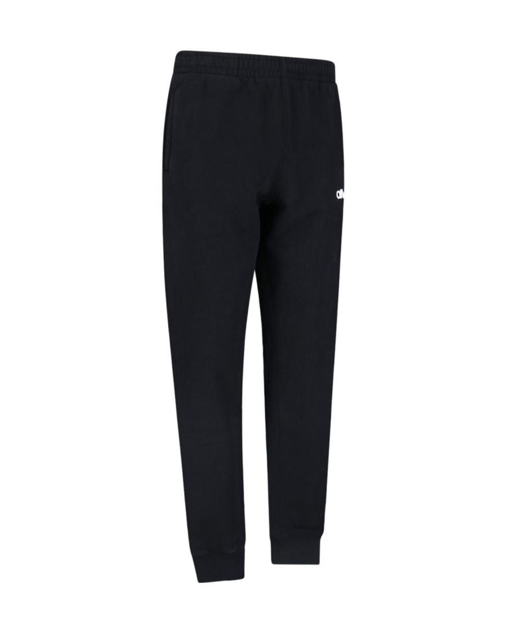 Off-White c/o Virgil Abloh Black Logo-Embroidered Track Pants for men