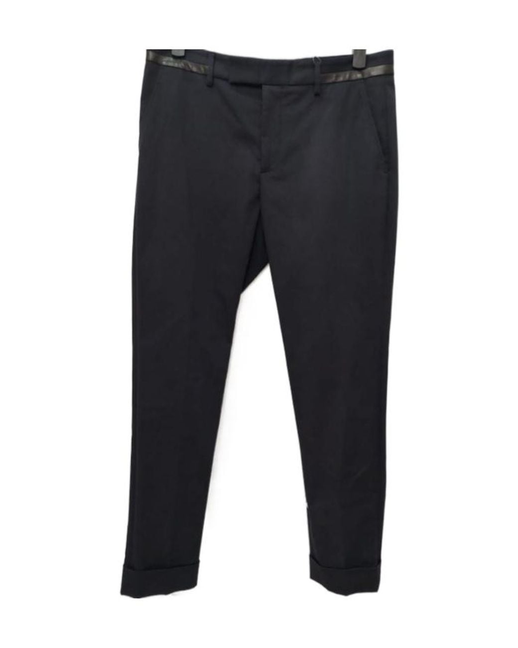 Gucci Blue Belt-Loop Casual Pants for men