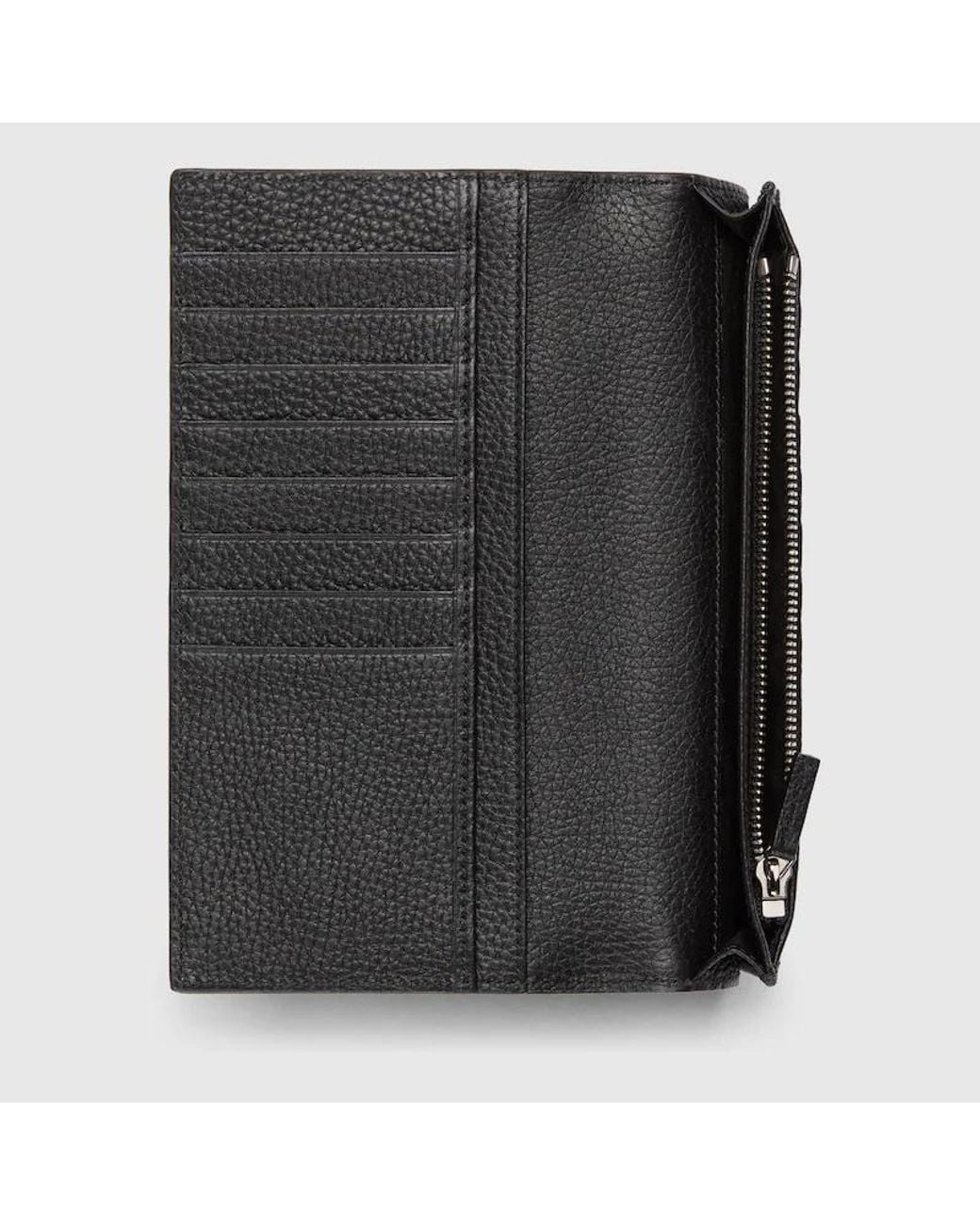 Gucci Black Logo Plaque Bifold Wallet for men