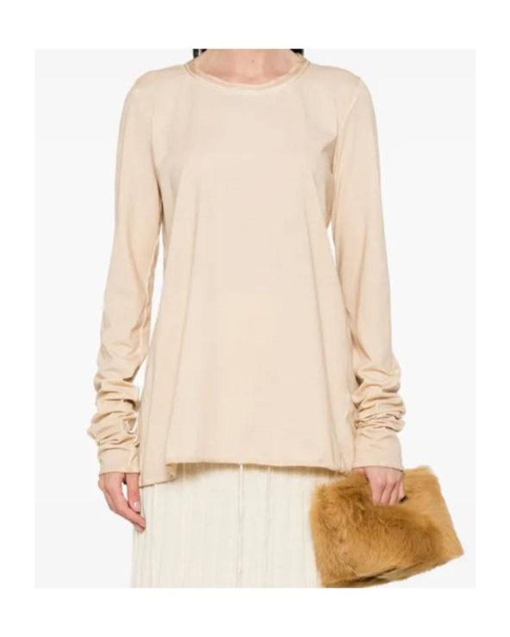 Uma Wang Natural Long Sleeve Blouse
