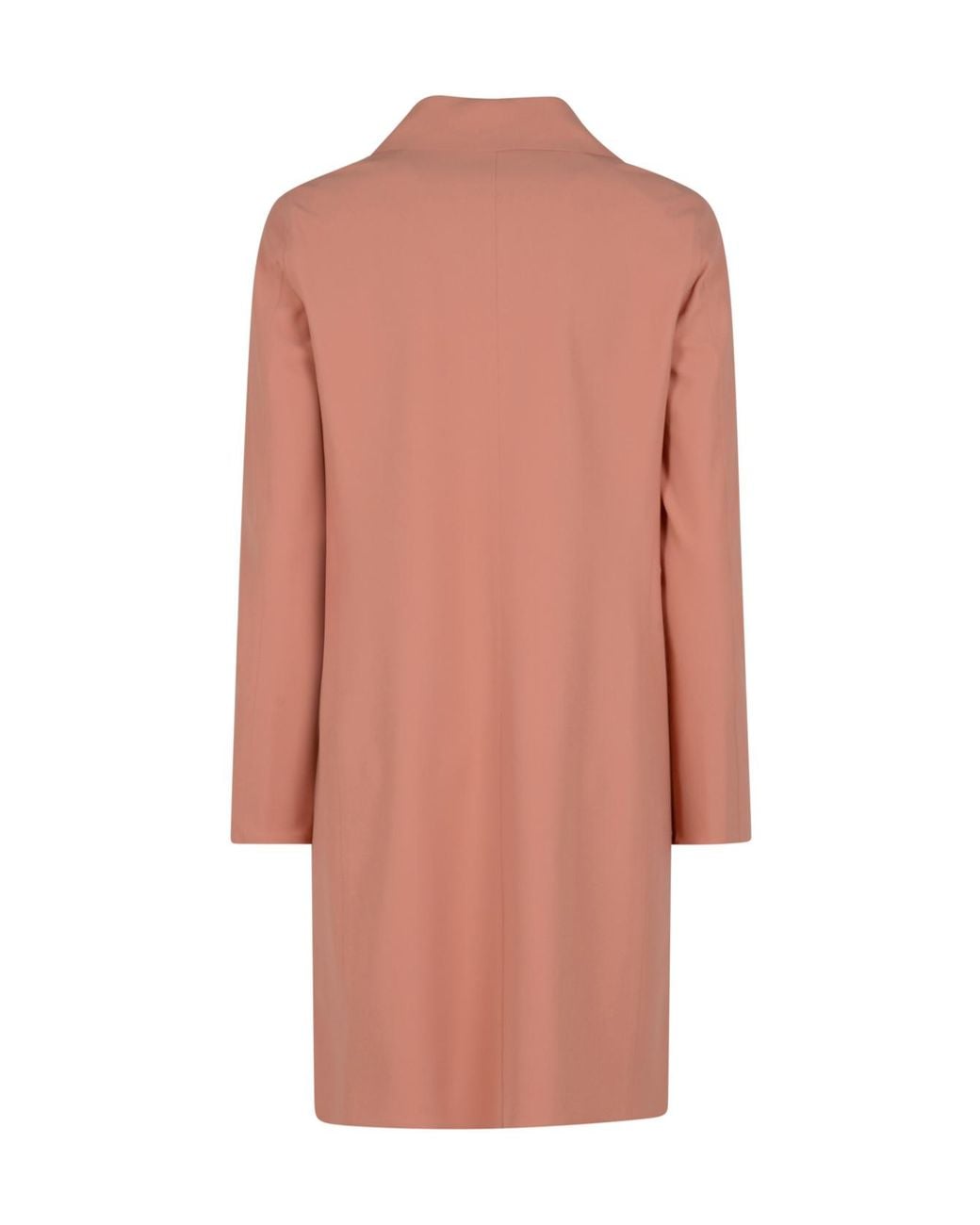 Herno Brown Single-Breasted Long-Sleeved Coat