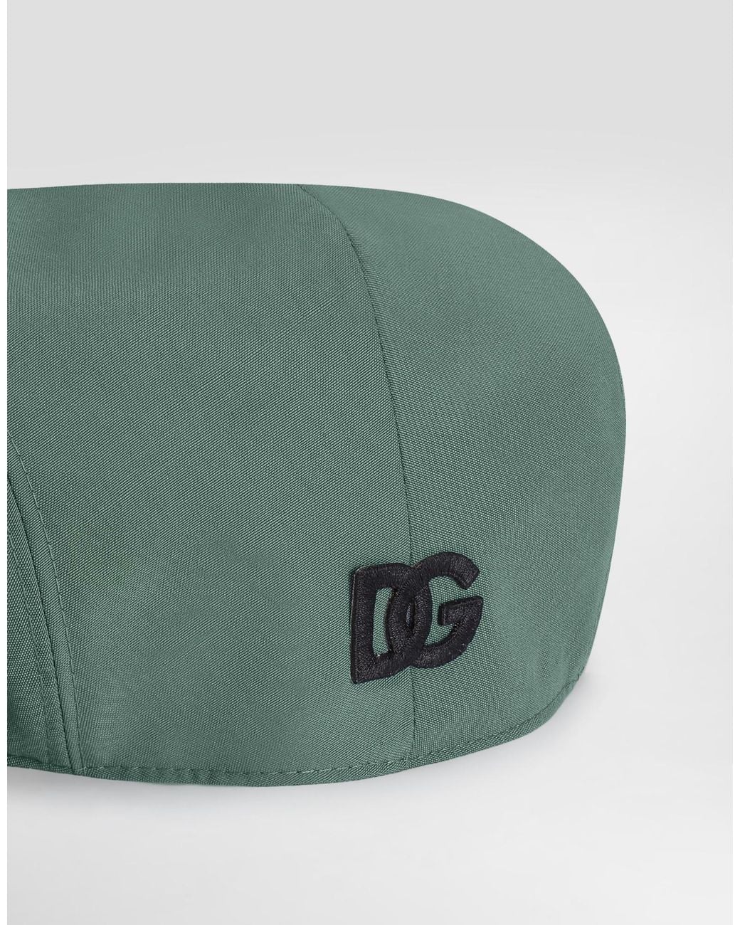 Dolce & Gabbana Green Logo Embroidery Beret for men