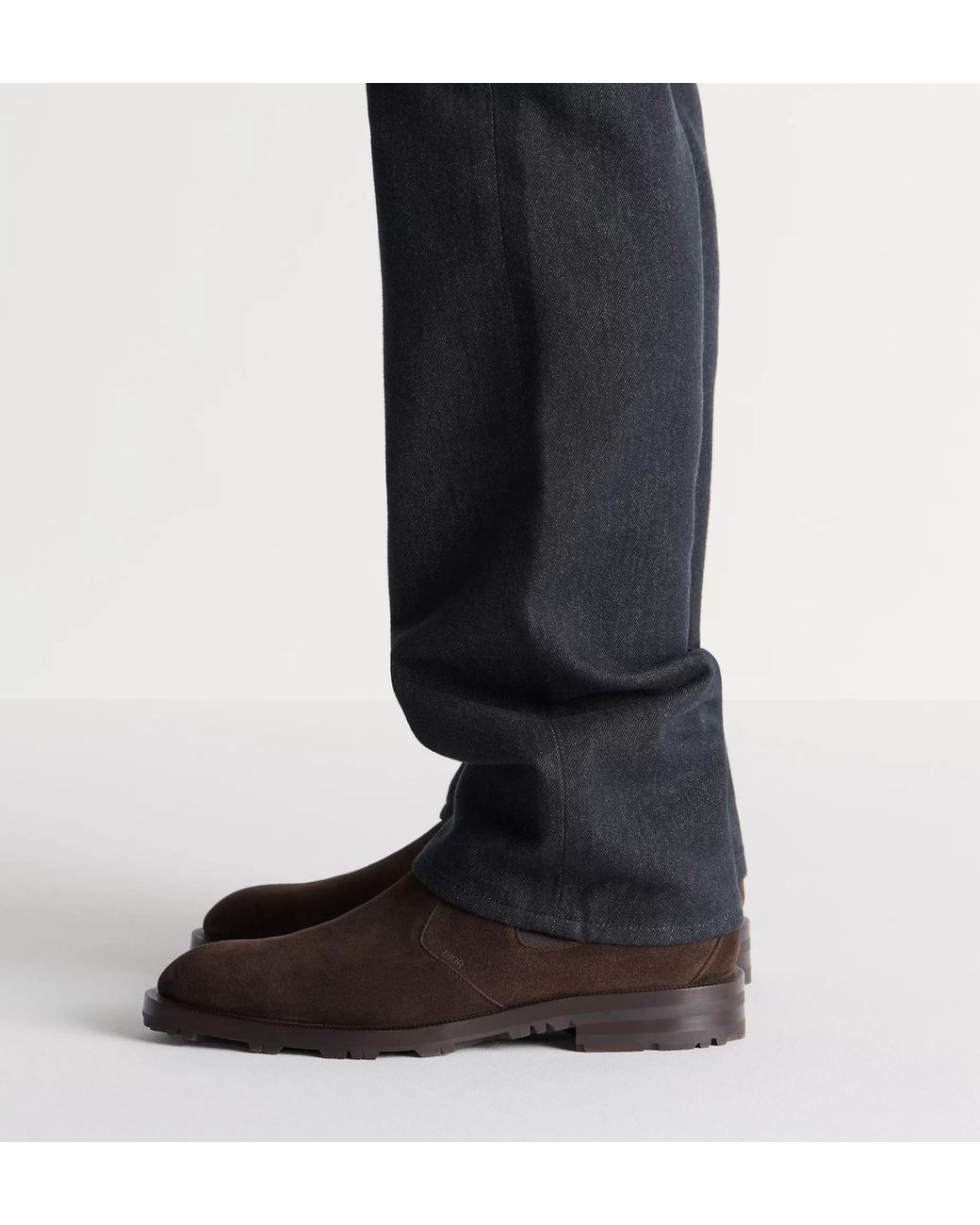 Dior Brown Homme Regency Chelsea Boots for men