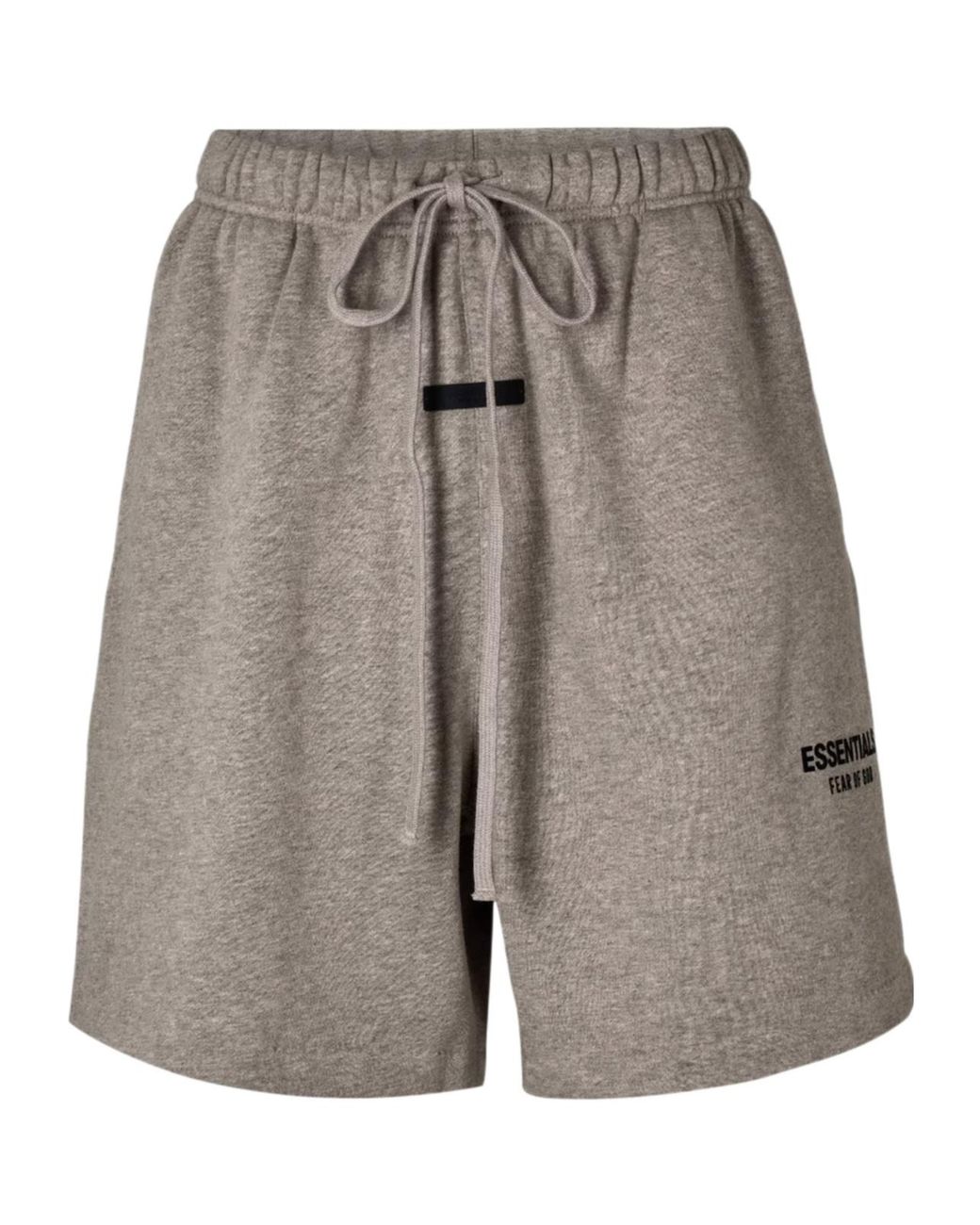 Fear Of God Gray Logo Drawstring Shorts for men