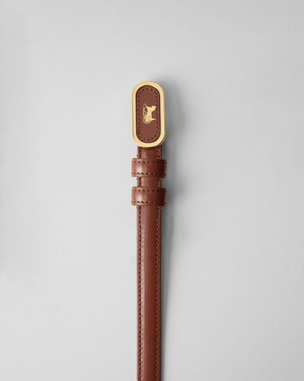 Céline White Oval Belt