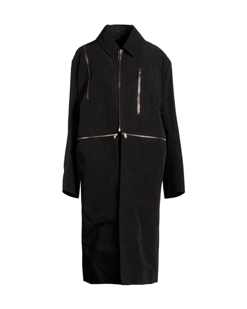Rick Owens Black Full-Length Jacket