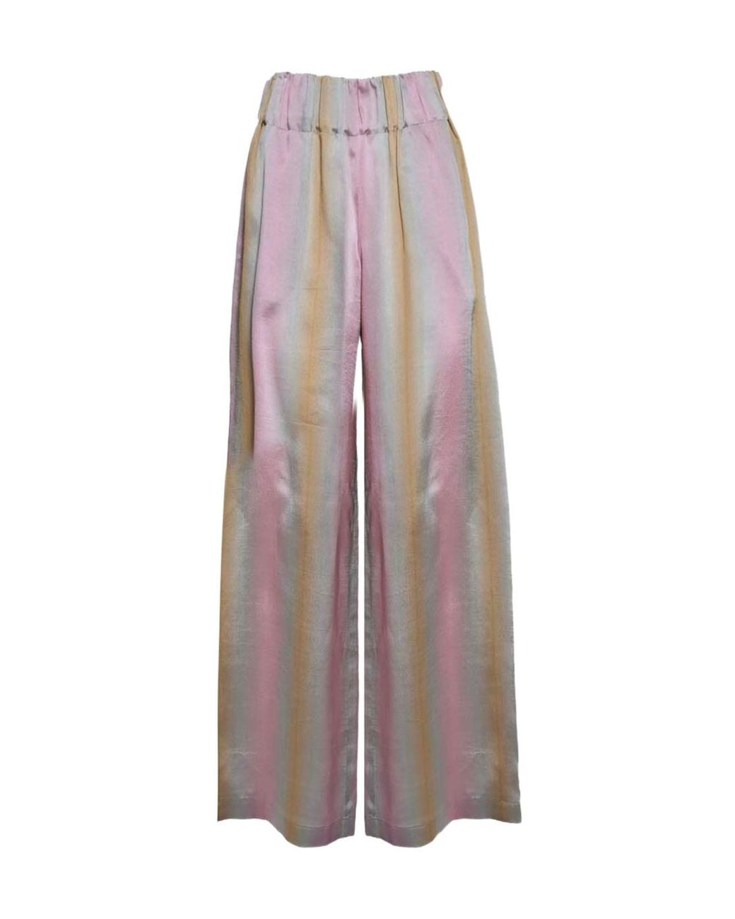 Aspesi Brown Elastic Waist Casual Pants