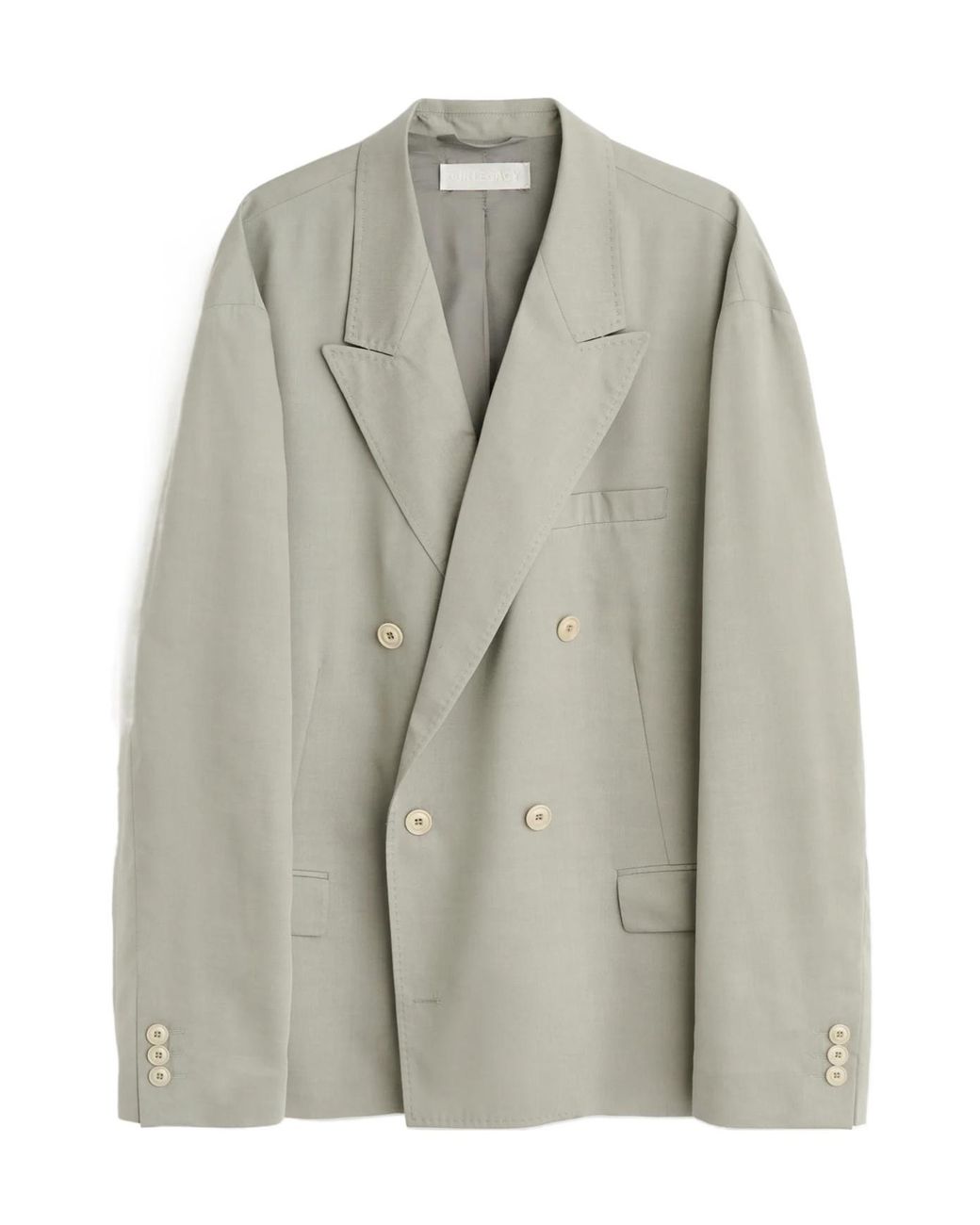 Our Legacy Gray Double-Breasted Suit Jacket for men