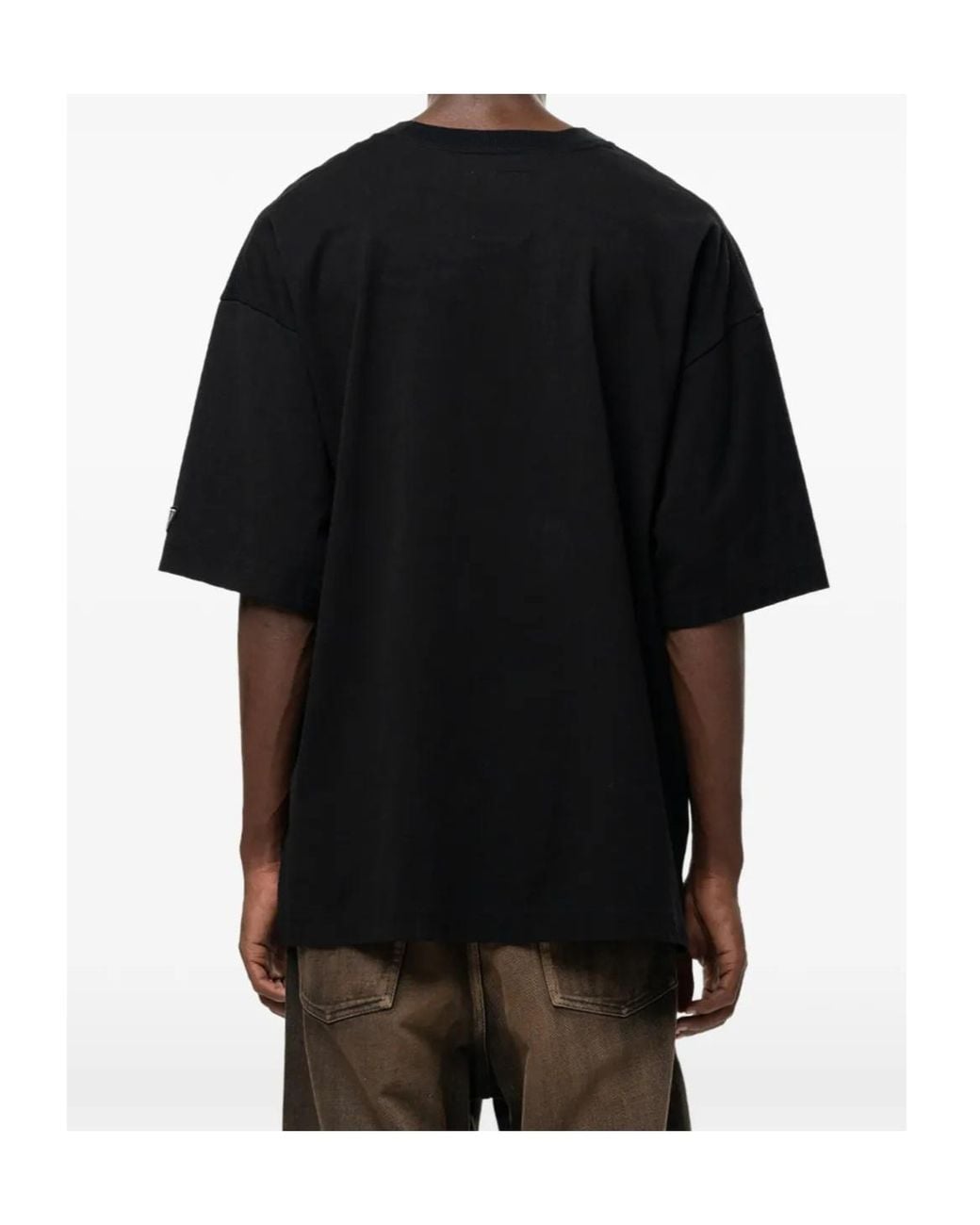 Maison Mihara Yasuhiro Black Don'T Tag Me. Flocky-Print T-Shirt for men
