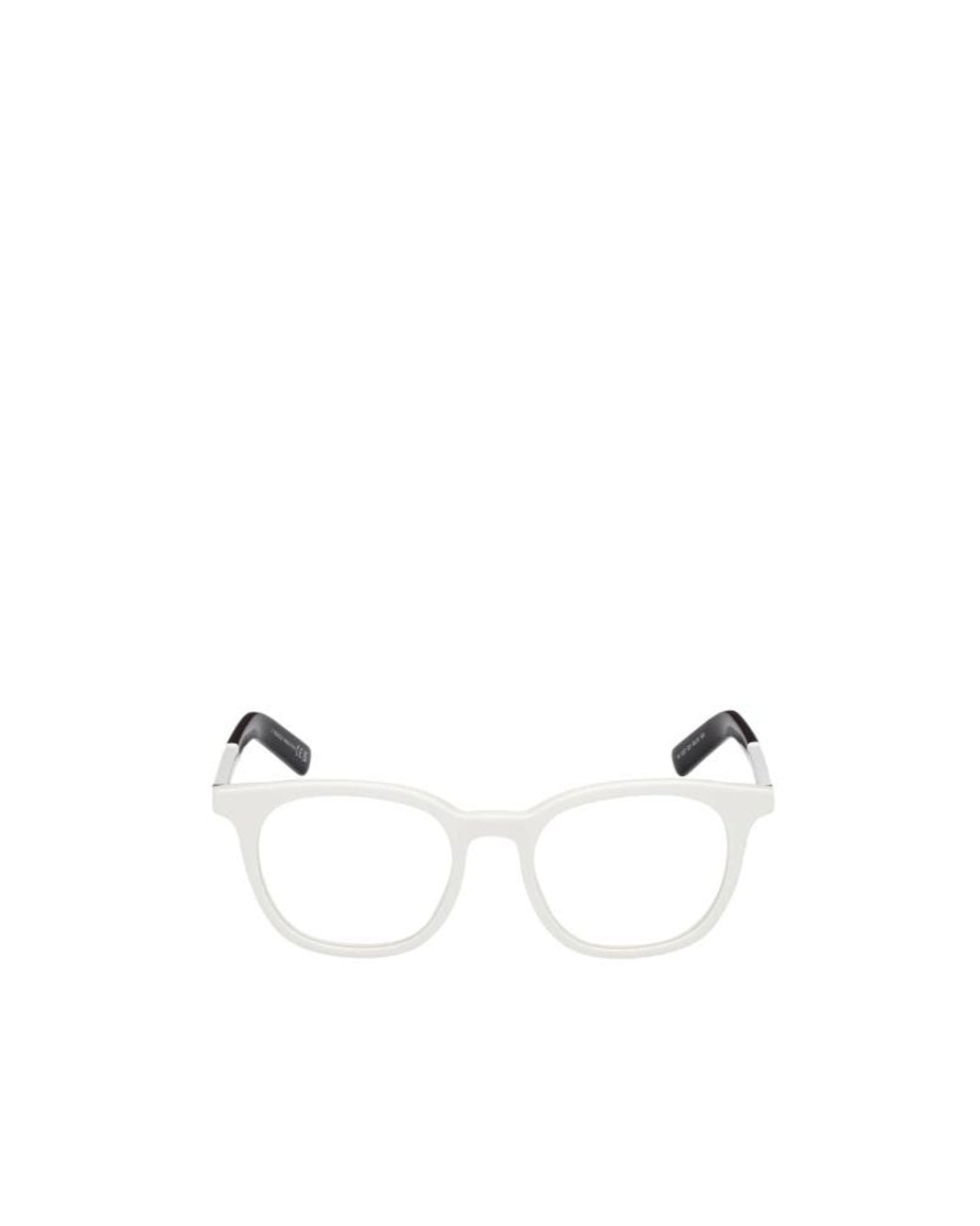 Moncler Natural Eyewear Round Frame Glasses for men