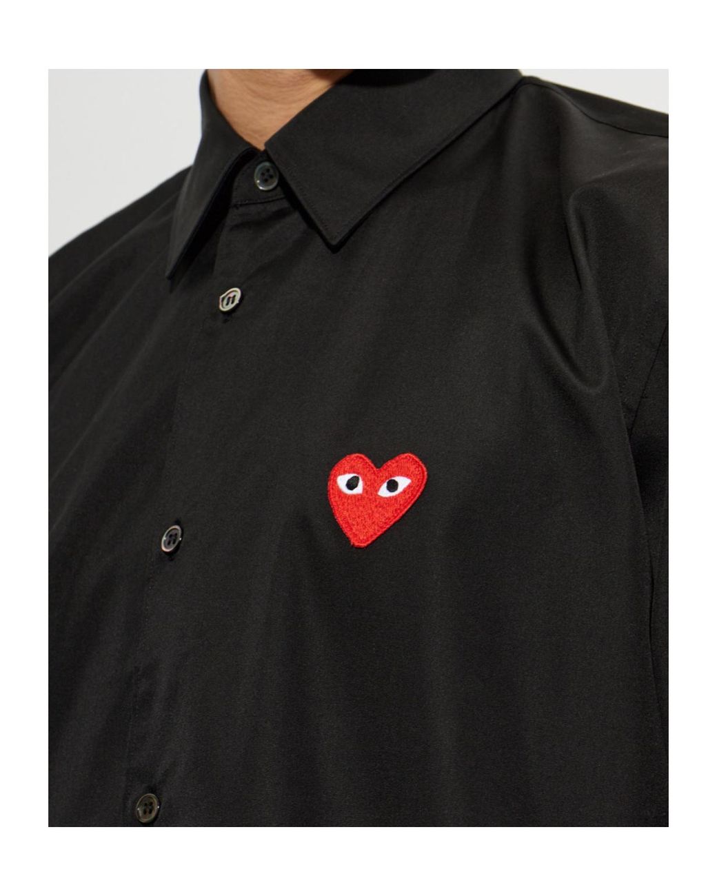 COMME DES GARÇONS PLAY Black Long-Sleeved Shirt for men